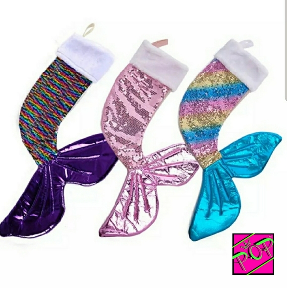 Other - Mermaid Tail Christmas Stocking - Purple